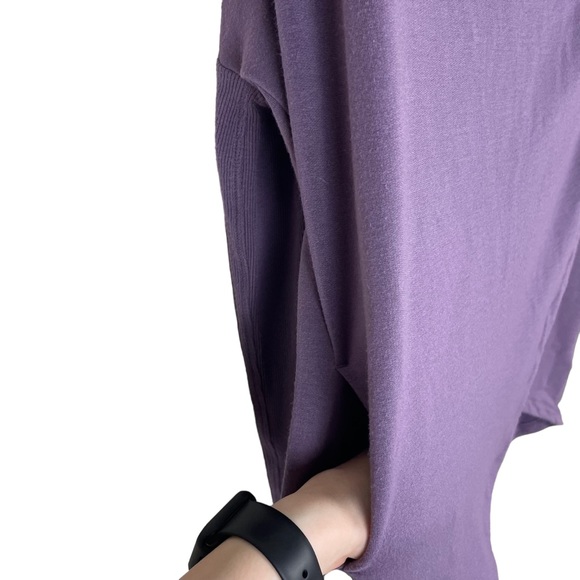 Athleta Purana Purple Violet Wrap Tunic Soft Sweatshirt Hoodie - Picture 11 of 16